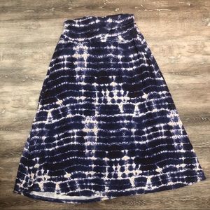 Comfy Tie Dye Midi Skirt